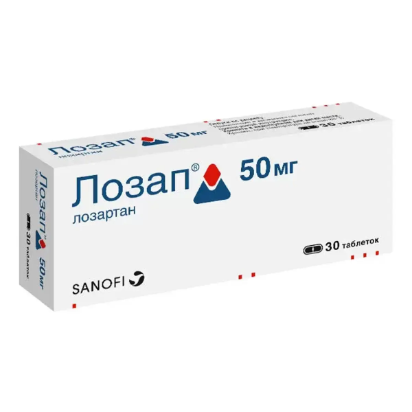 Лозап таблетки 50 мг 30 шт — купить в Алматы