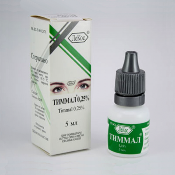 Тиммал капли 0.25% 5 мл