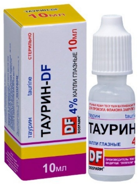 Таурин-DF капли 4% 10 мл