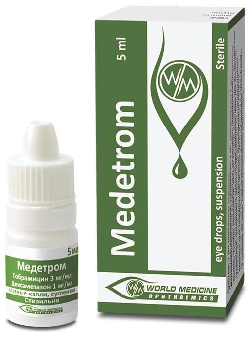 Медетром капли 3 мг + 1 мг 5 мл