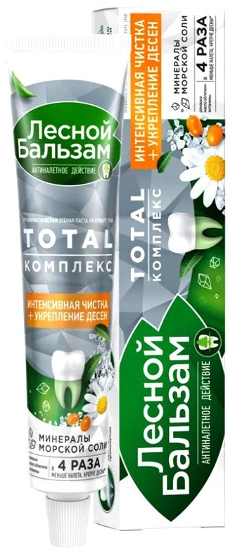 Лесной бальзам зубная паста Ромашка и облепиха 75 г