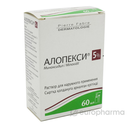 Алопекси раствор 5% 60 мл