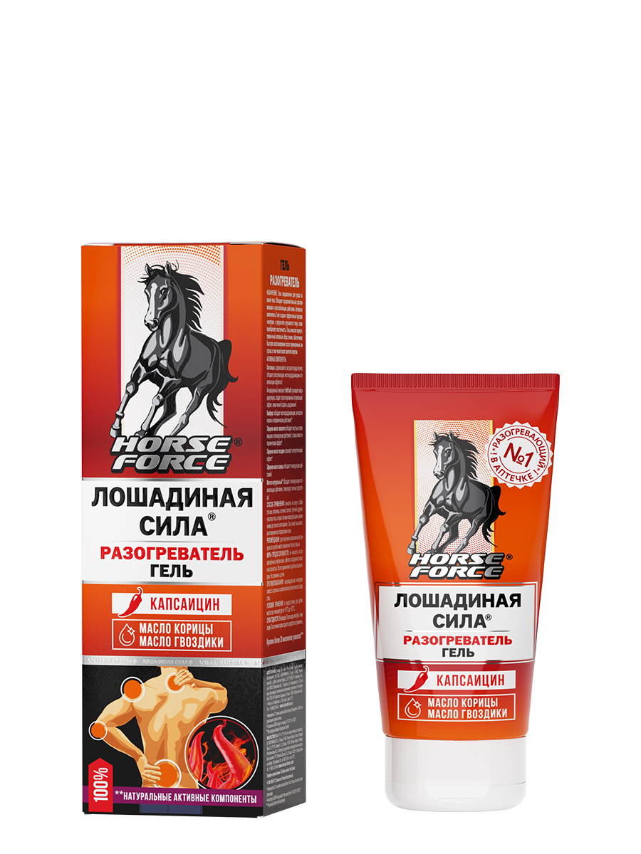 Лошадиная сила Гель разогреватель для тела 125 мл