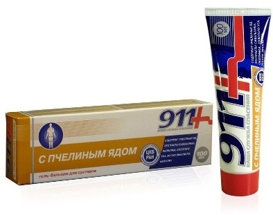 911 пчелиный яд гель 1 шт