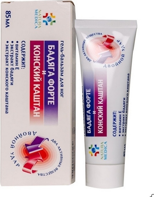 Крем Бадяга форте и конский каштан 85 г