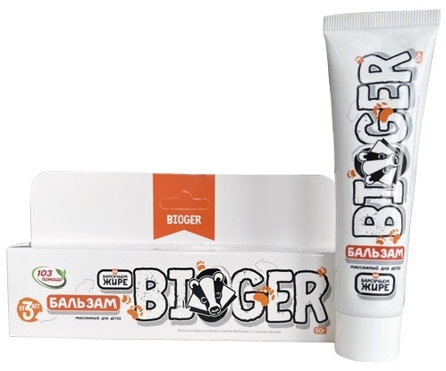 Корвет Фарма ООО БАЛЬЗАМ МАССАЖНЫЙ BIOGER 50 Г НА БАРСУЧЬЕМ ЖИРЕ "103 ПОМОЩЬ" бальзам 1 шт