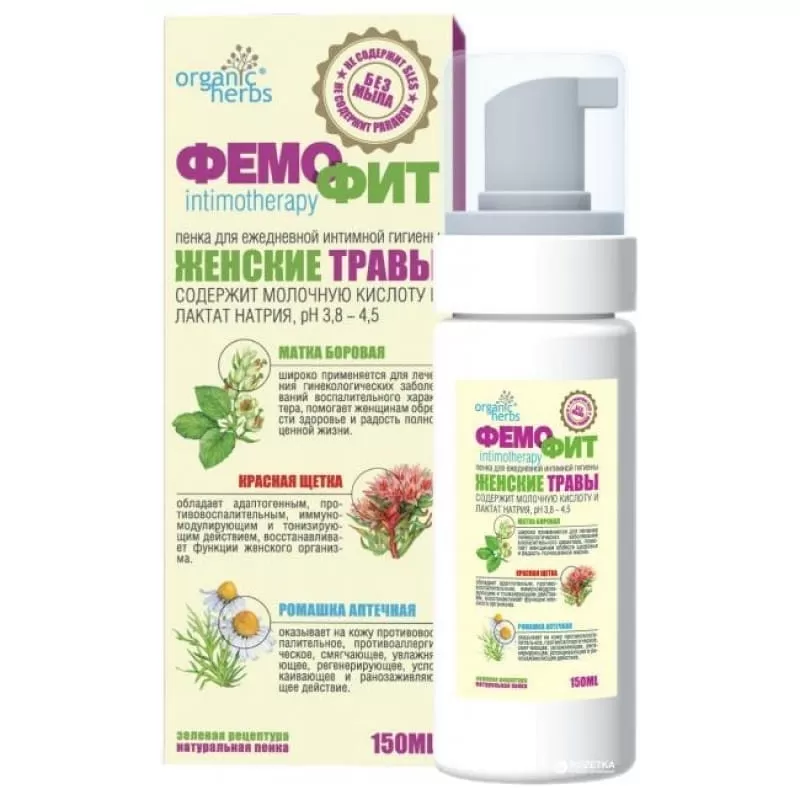 Фемофит женские травы гель 150 мл