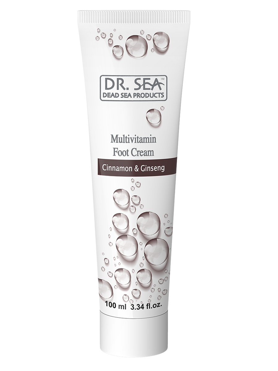 Dr. Sea Dr. Sea с экстрактами корицы и женьшеня 100 мл мультивитаминный крем для ног крем для ног 10