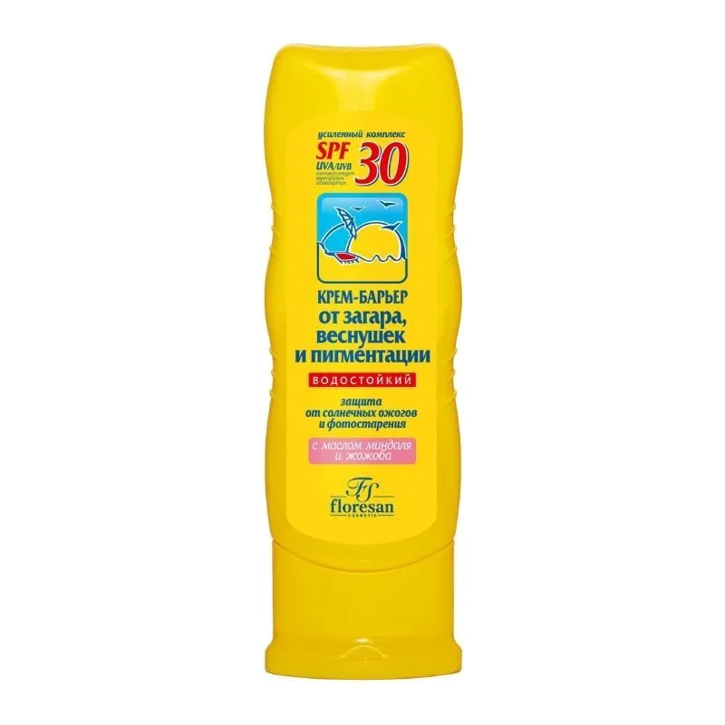 Floresan Защита от солнечных лучей и фотостарения SPF30 крем для тела и лица 125 мл