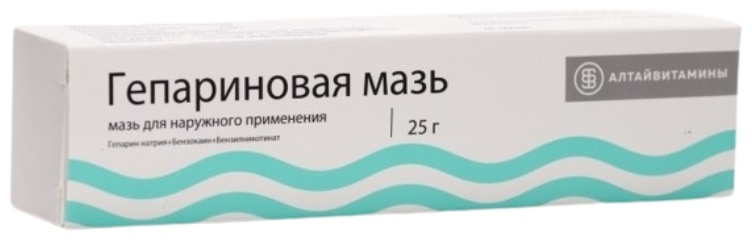 Мазь Гепариновая 10000 МЕ 25 г