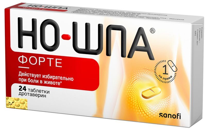 Но-шпа таблетки 80 мг 24 шт