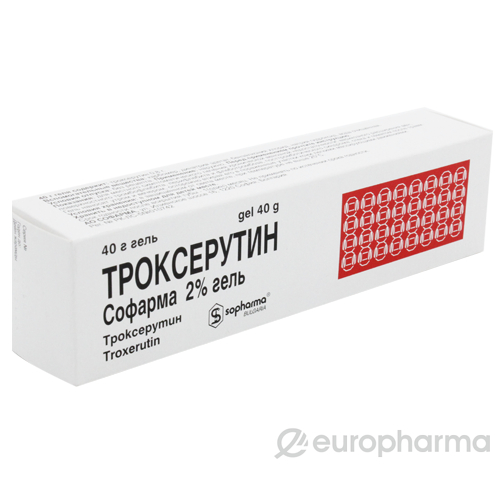 Гель Троксерутин 2% 40 г
