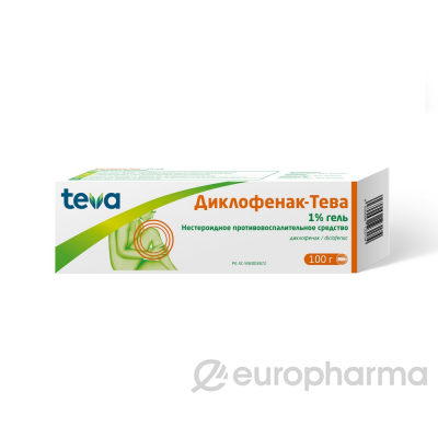 Гель Диклофенак-Тева 1% 100 г