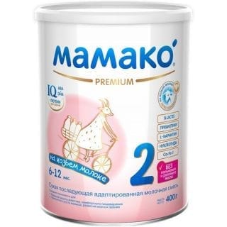 МамакО Premium на козьем молоке 2 с 6 месяцев 400 г