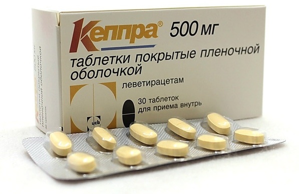 Кеппра таблетки 500 мг 30 шт