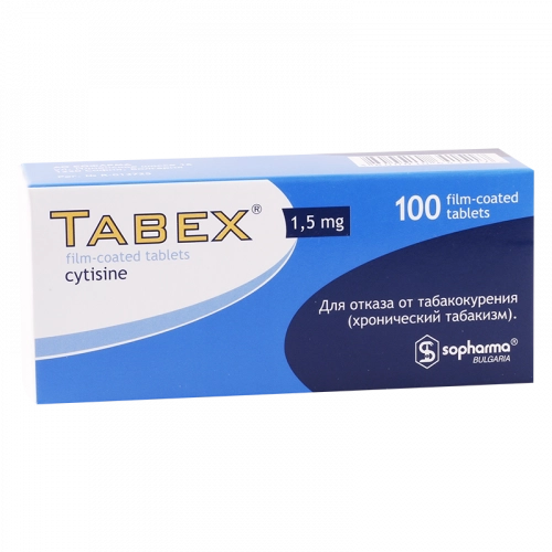 Табекс таблетки 1.5 мг 100 шт