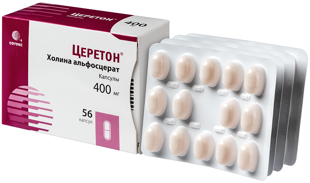 ЦЕРЕТОН капсулы 400 мг 56 шт