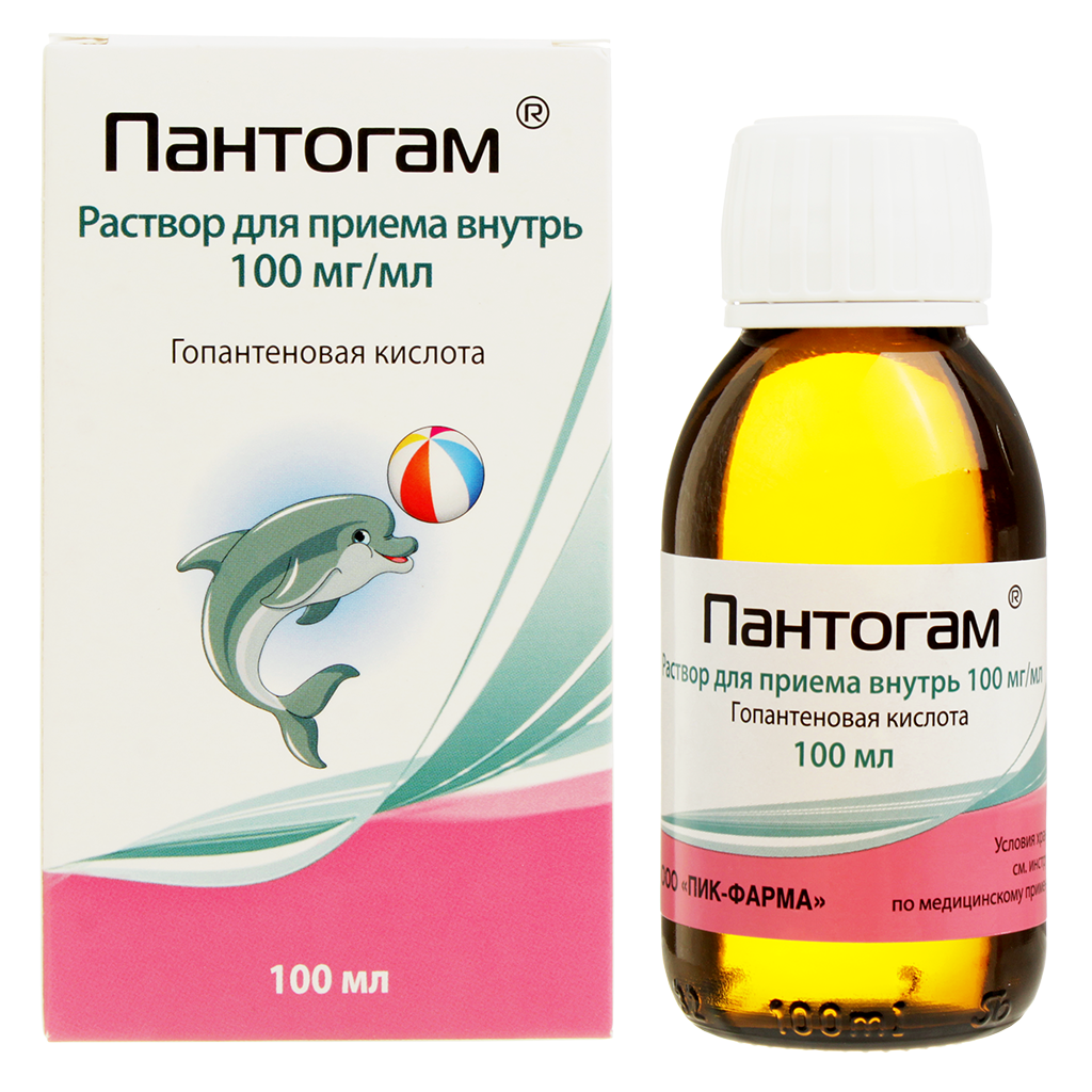 Пантогам сироп 100 мг/мл 100 мл