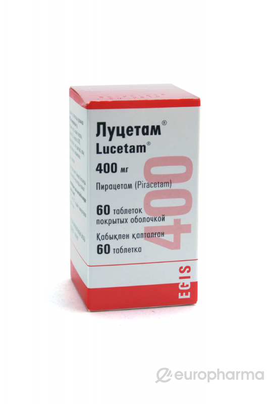 Луцетам таблетки 400 мг 60 шт