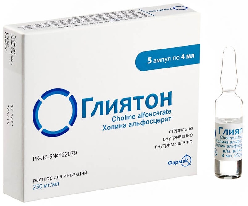 Глиятон раствор 250 мг/мл 4 мл