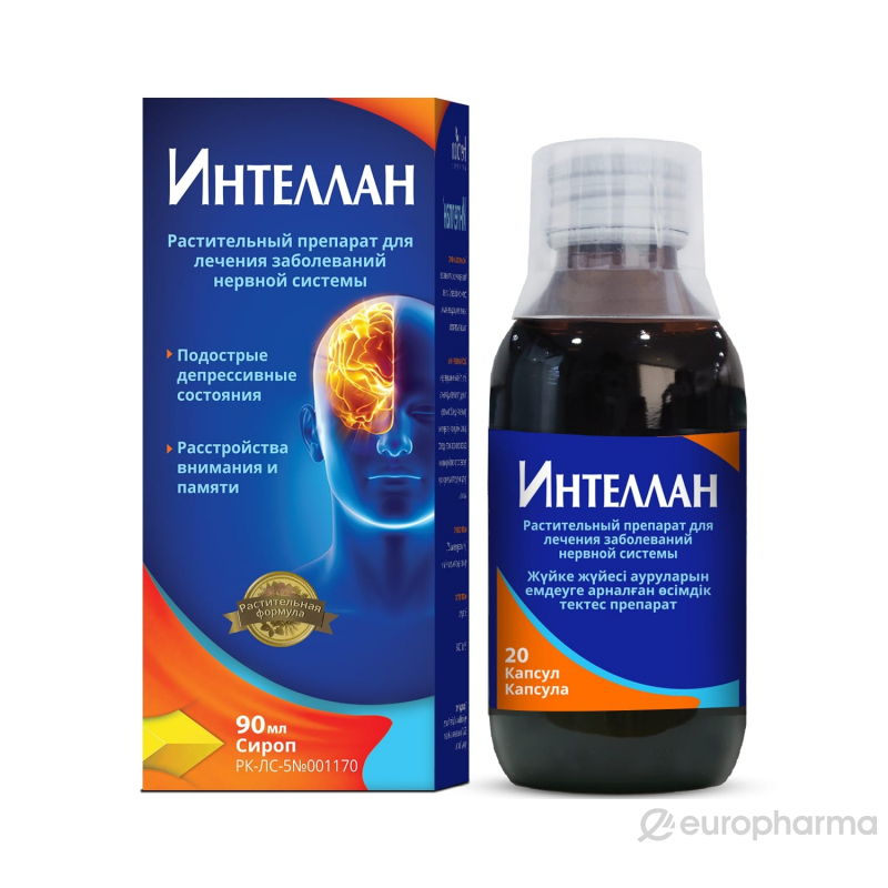 Интеллан сироп 100 мг 90 мл