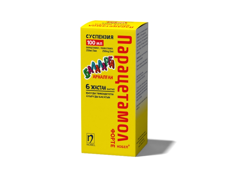 Парацетамол Форте NOBEL суспензия 250 мг/5 мл 100 мл