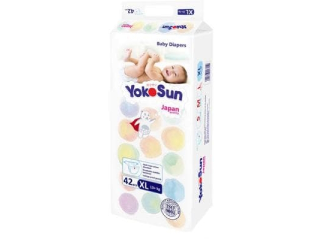 Подгузники Yokosun Comfort+ XL, 42 шт