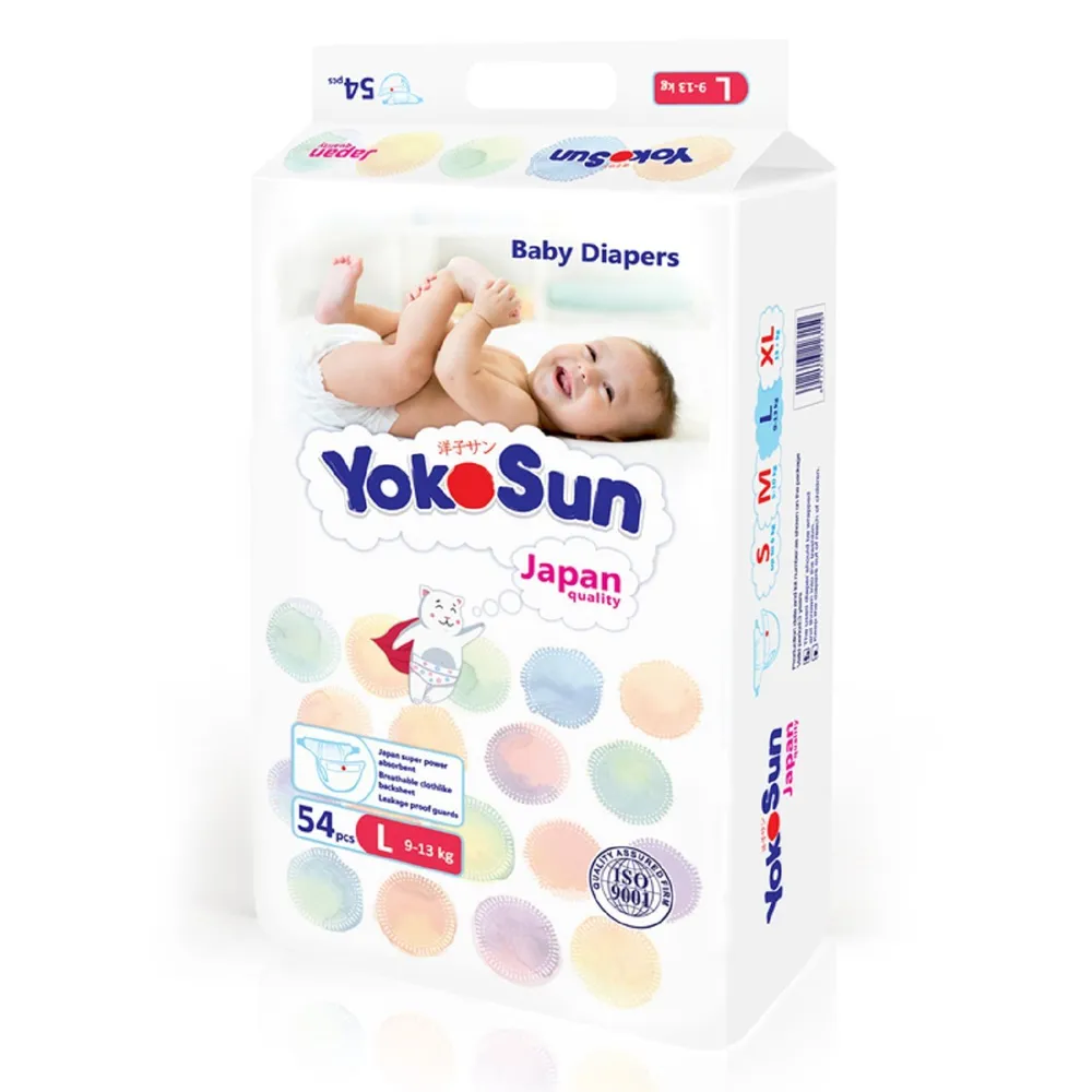 Подгузники Yokosun Comfort+ L, 54 шт
