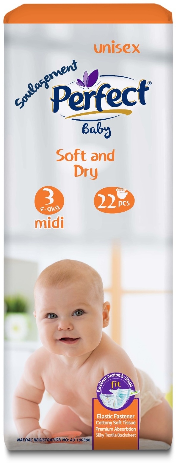 Подгузники Perfect Premium 3, 22 шт