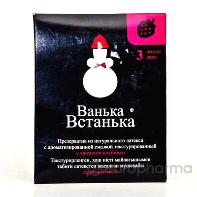 Презервативы Ванька-Встанька клубника 3 шт