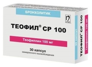 Теофил СР 100 капсулы 100 мг 30 шт