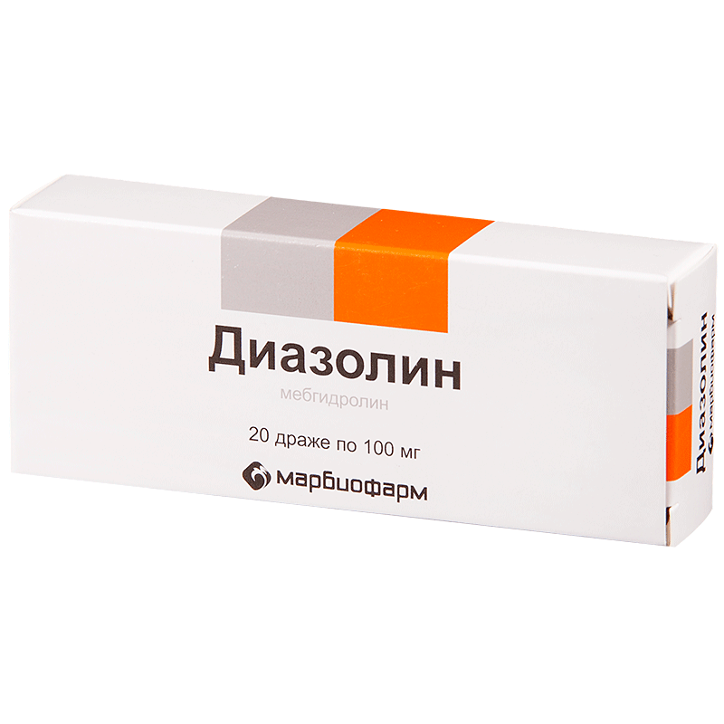 Диазолин таблетки 100 мг 20 шт