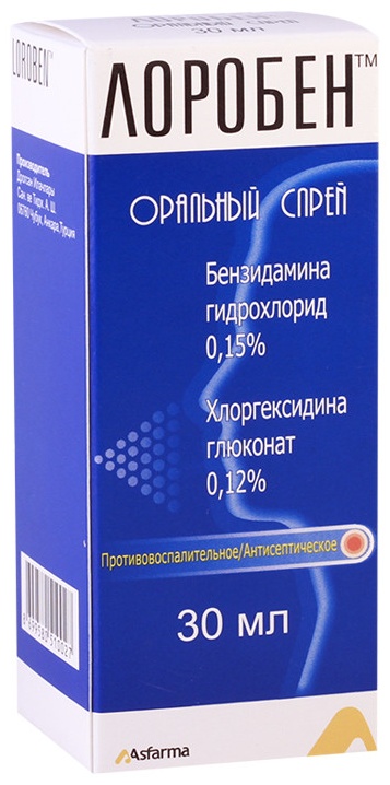 Лоробен спрей 0.15% 30 мл