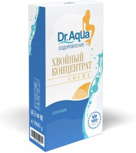Сосна Хвойный концетрат морская соль для ванны Dr. Aqua 800 г