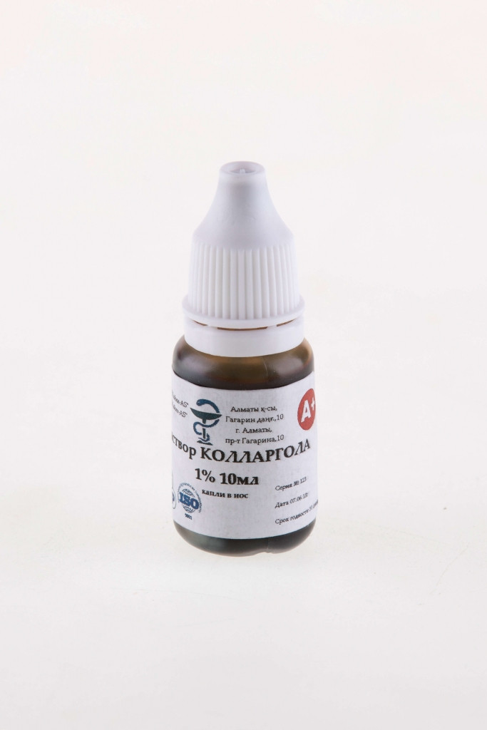 Колларгол капли 1% 10 мл
