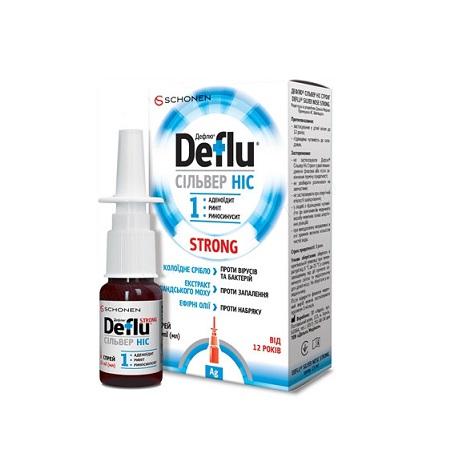 Дефлю Сильвер Стронг Нос спрей 45 мг/мл 15 мл