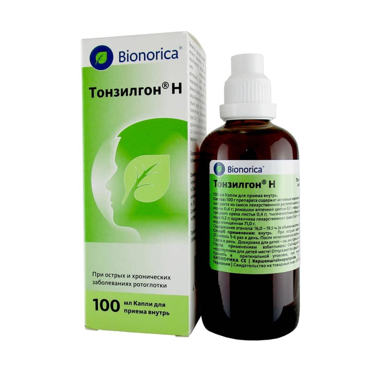 Тонзилгон Н капли 1 мг/мл 100 мл