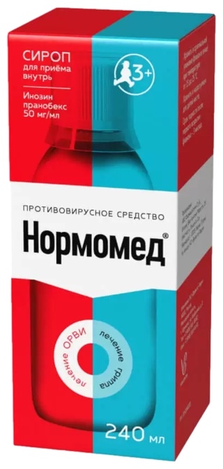 Нормомед сироп 50 мг/мл 240 мл