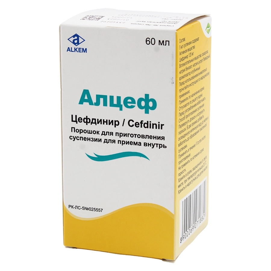 АЛЦЕФ порошок 125 мг/5 мл 60 мл