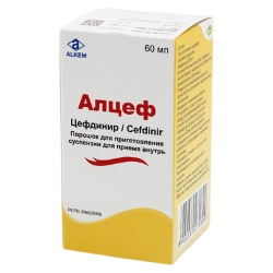 Алцеф суспензия 250 мг/5 мл 60 мл