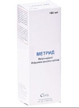 Метрид 0.5% 500 мг 100 мл