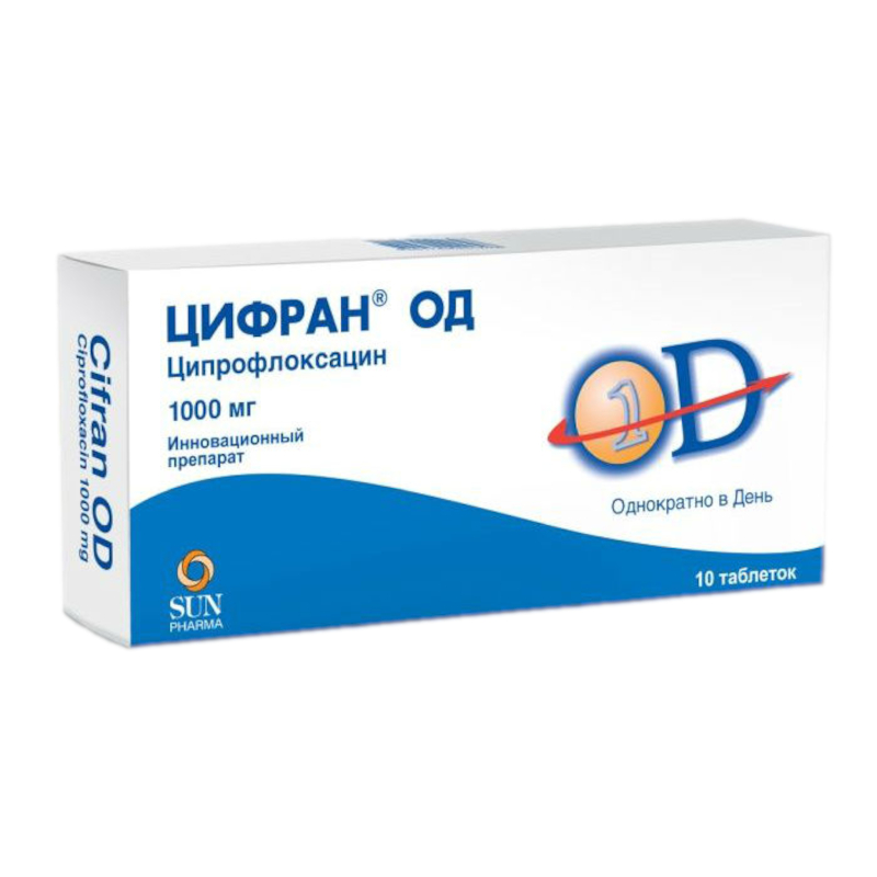 ЦИФРАН ОД таблетки 1000 мг 1 шт