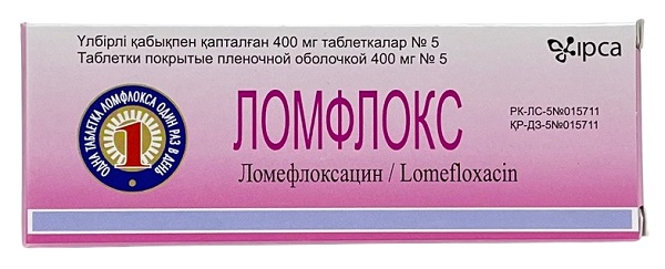 Ломфлокс таблетки 400 мг 5 шт