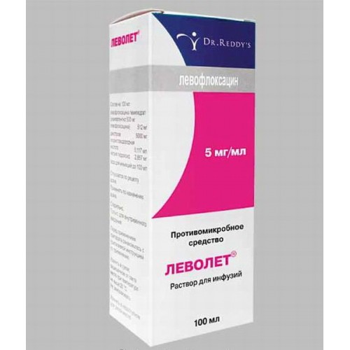 Леволет раствор 500 мг/100 мл 100 мл