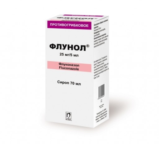 Флунол сироп 25 мг/5 мл 70 мл