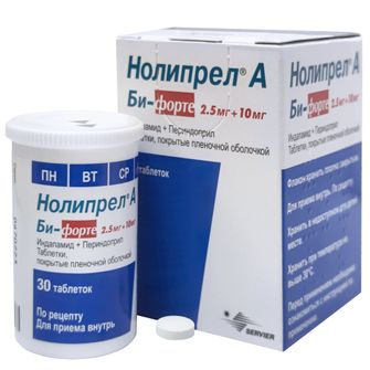 Нолипрел А Би-Форте таблетки 10 мг+2.5 мг 30 шт
