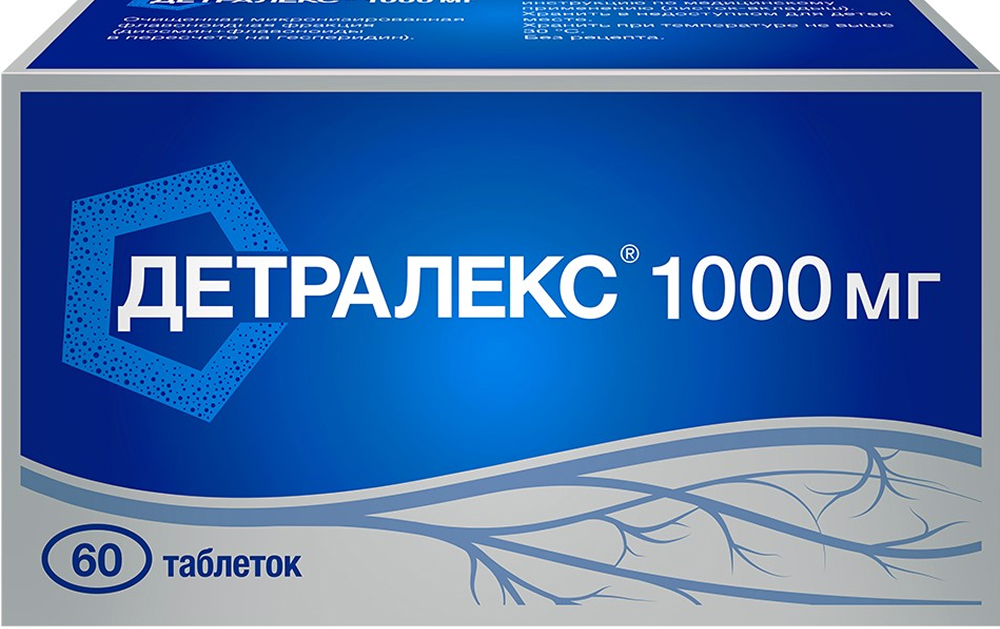 Детралекс таблетки 1000 мг 60 шт