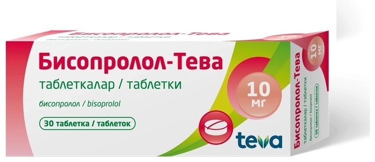 Бисопролол-Тева таблетки 10 мг 30 шт