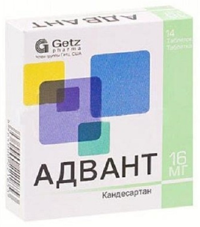 Адвант таблетки 16 мг 14 шт