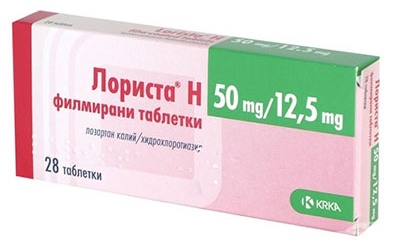 Лориста Н таблетки 50 мг/12.5 мг 28 шт